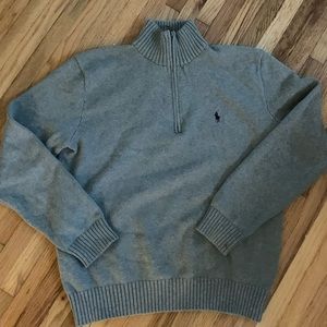 Polo Ralph Lauren size small gray half zip